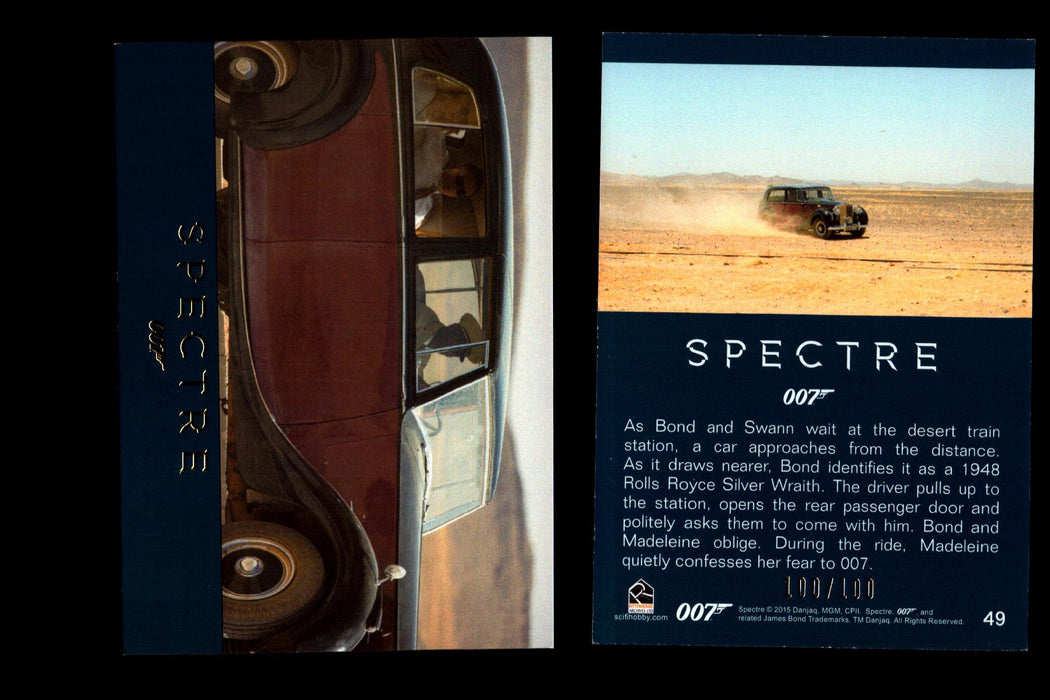 James Bond Archives 2016 Spectre Gold Parallel Card You Pick Singles #1-#76 #49  - TvMovieCards.com