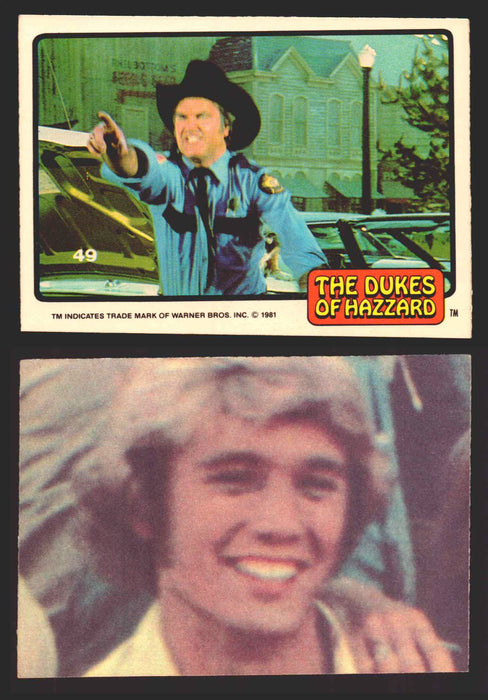 1981 Dukes of Hazzard Sticker Trading Cards You Pick Singles #1-#66 Donruss 49   Sheriff Roscoe  - TvMovieCards.com