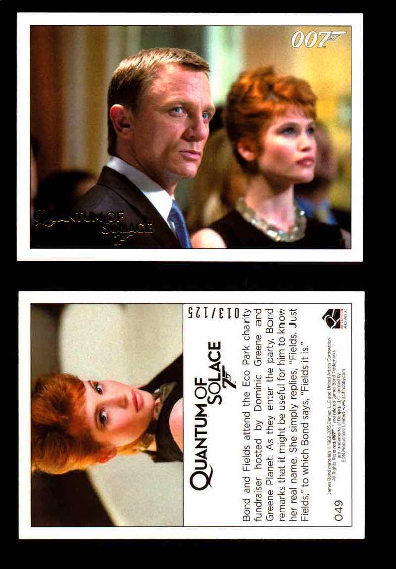 James Bond Archives Quantum of Solace Gold Parallel You Pick Single Cards #1-90 #49  - TvMovieCards.com