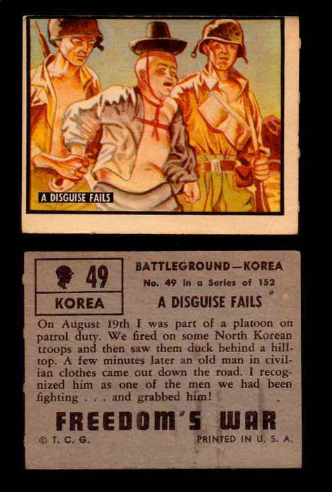 1950 Freedom's War Korea Topps Vintage Trading Cards You Pick Singles #1-100 #49  - TvMovieCards.com