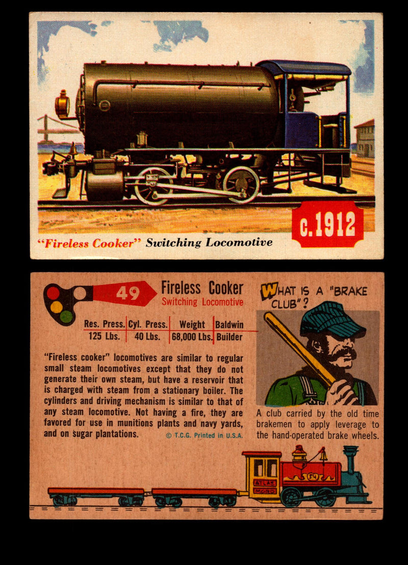 Rails And Sails 1955 Topps Vintage Card You Pick Singles #1-190 #49 Fireless Cooker  - TvMovieCards.com