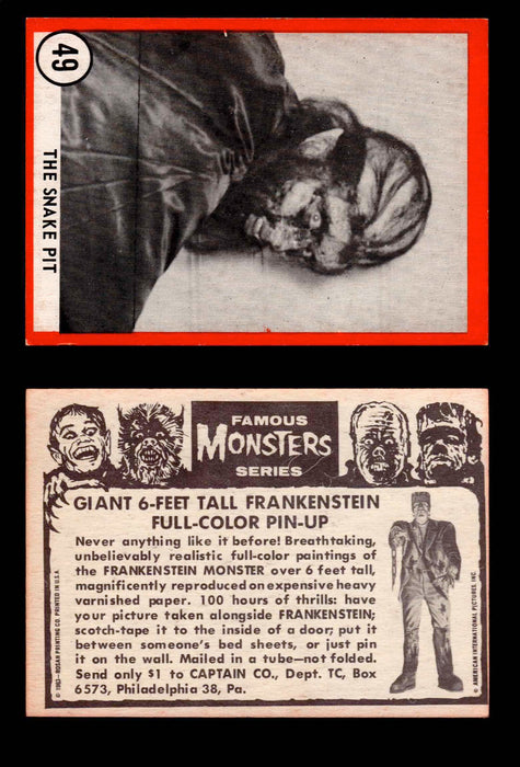 Famous Monsters 1963 Vintage Trading Cards You Pick Singles #1-64 #49b  - TvMovieCards.com
