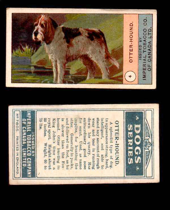 1924 Dogs Series Imperial Tobacco Vintage Trading Cards U Pick Singles #1-24 #4 Otter-Hound  - TvMovieCards.com