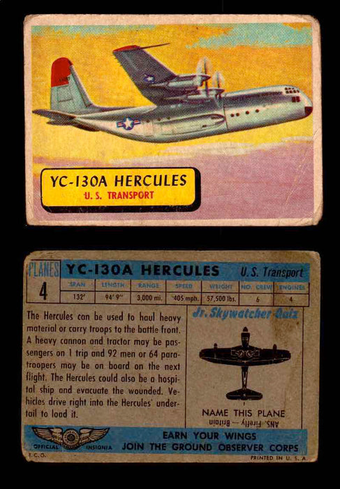 1957 Planes Series I Topps Vintage Card You Pick Singles #1-60 #4  - TvMovieCards.com