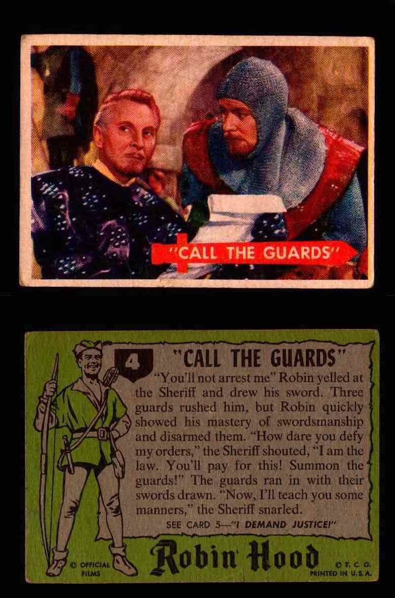 1957 Robin Hood Topps Vintage Trading Cards You Pick Singles #1-60 #4  - TvMovieCards.com