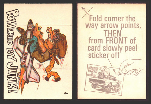 1969 Odd Rods Vintage Sticker Trading Cards #1-#44 You Pick Singles Donruss #	4	Powered by Junk!  - TvMovieCards.com