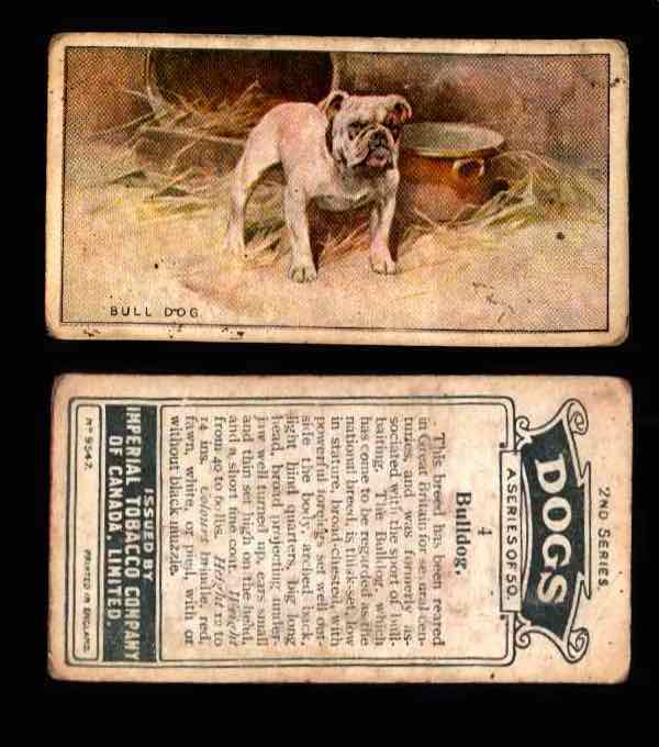 1925 Dogs 2nd Series Imperial Tobacco Vintage Trading Cards U Pick Singles #1-50 #4 Bulldog  - TvMovieCards.com