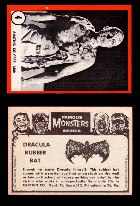 Famous Monsters 1963 Vintage Trading Cards You Pick Singles #1-64 #4  - TvMovieCards.com