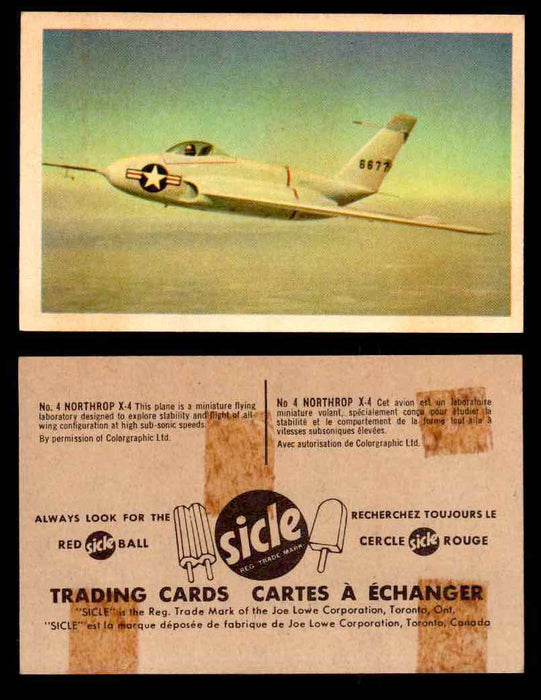 1959 Airplanes Sicle Popsicle Joe Lowe Corp Vintage Trading Card You Pick Single #4  - TvMovieCards.com