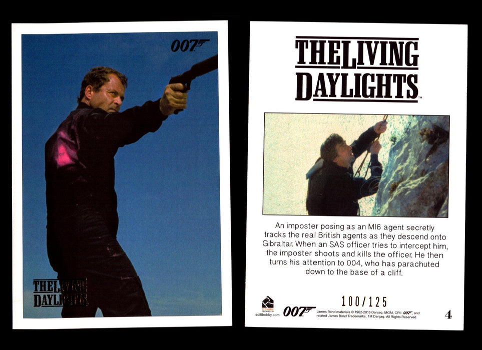 James Bond Archives The Living Daylights Gold Parallel Card You Pick Single 1-55 #4  - TvMovieCards.com