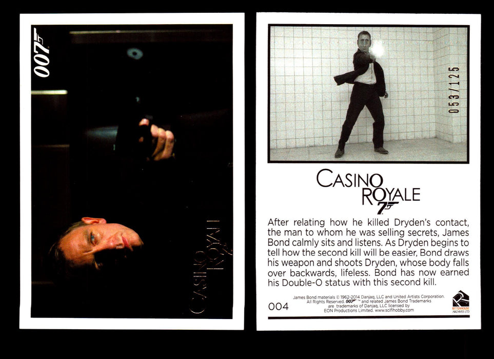 James Bond Archives 2014 Casino Royal Gold Parallel Card You Pick Number #4  - TvMovieCards.com