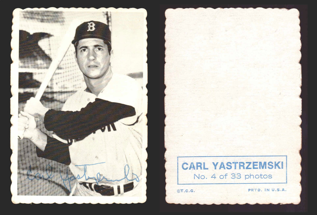 1969 Topps Baseball Deckle Edge Trading Card You Pick Singles #1-#33 VG/EX 4 Carl Yastrzemski - Boston Red Sox  - TvMovieCards.com