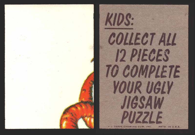 1973-74 Ugly Stickers Tan Back Puzzle Trading Card You Pick Singles #1-12 Topps #4  - TvMovieCards.com