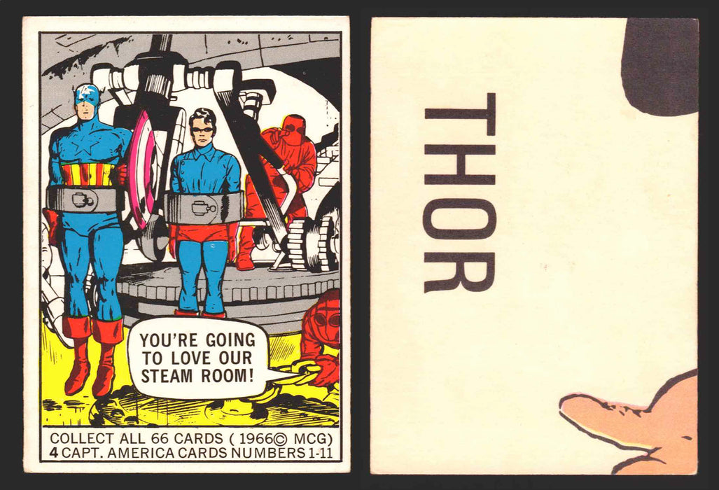 1966 Marvel Super Heroes Donruss Vintage Trading Cards You Pick Singles #1-66 #4  - TvMovieCards.com