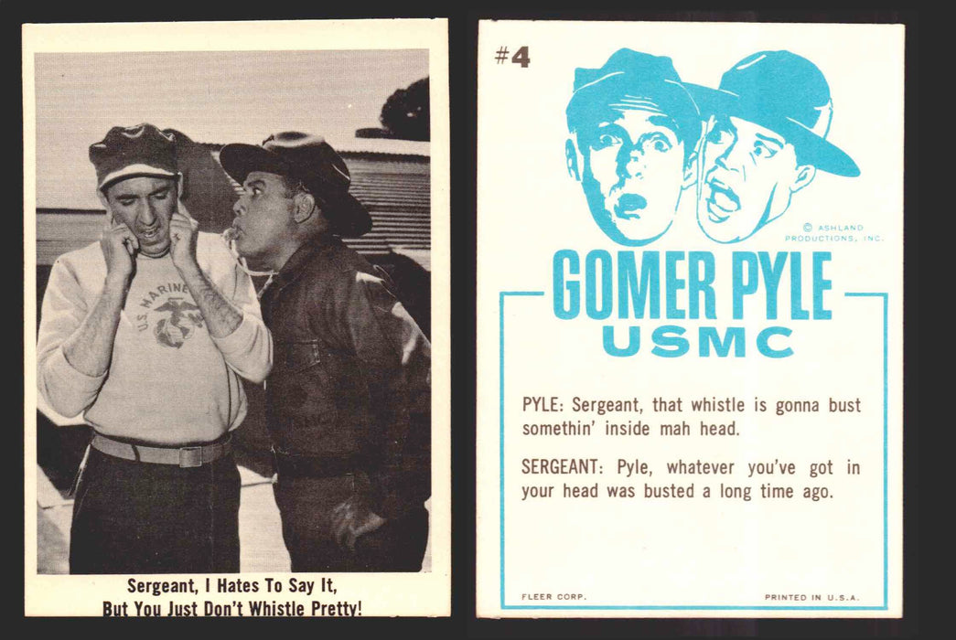 1965 Gomer Pyle Vintage Trading Cards You Pick Singles #1-66 Fleer 4   Sergeant  I hates to say it  but you just don't wh  - TvMovieCards.com
