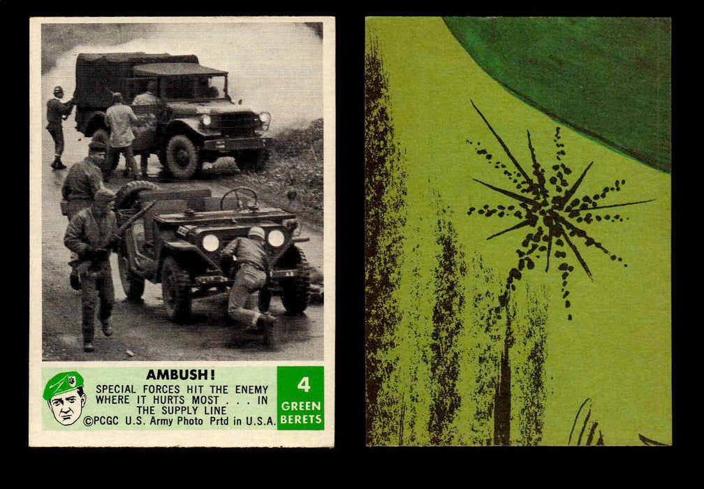 1966 Green Berets PCGC Vintage Gum Trading Card You Pick Singles #1-66 #4  - TvMovieCards.com