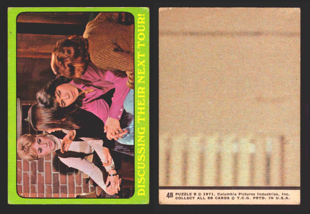1971 The Partridge Family Series 3 Green You Pick Single Cards #1-88B Topps USA #	 4B   Discussing Their Next Tour!  - TvMovieCards.com