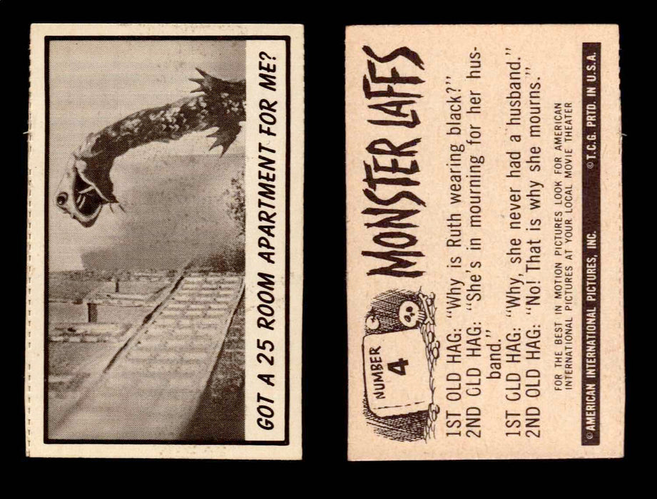 1966 Monster Laffs Midgee Vintage Trading Card You Pick Singles #1-108 Horror #4  - TvMovieCards.com