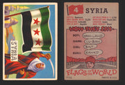 1956 Flags of the World Vintage Trading Cards You Pick Singles #1-#80 Topps 4	Syria  - TvMovieCards.com