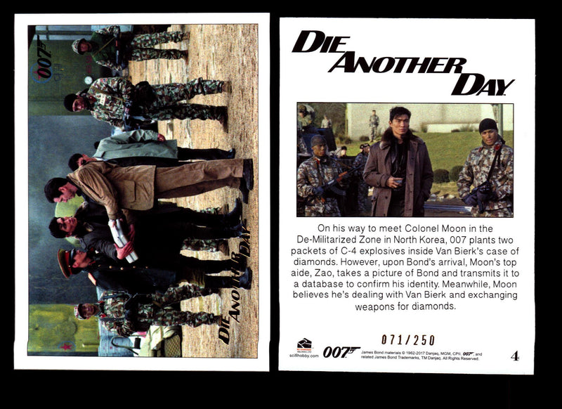 James Bond Archives 2017 Final Edition Die Another Day Gold Parallel Card Single #4  - TvMovieCards.com
