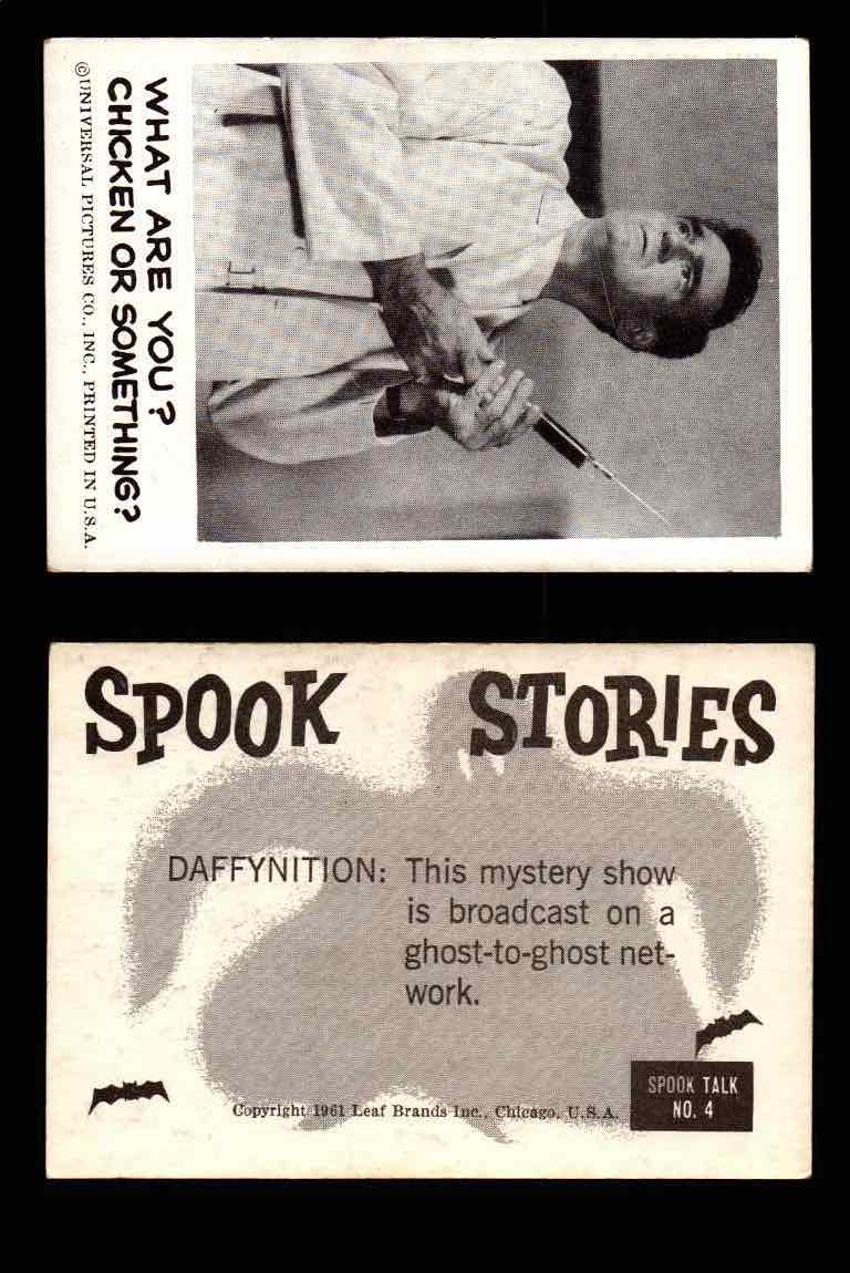 1961 Spook Stories Series 1 Leaf Vintage Trading Cards You Pick Singles #1-#72 #4  - TvMovieCards.com