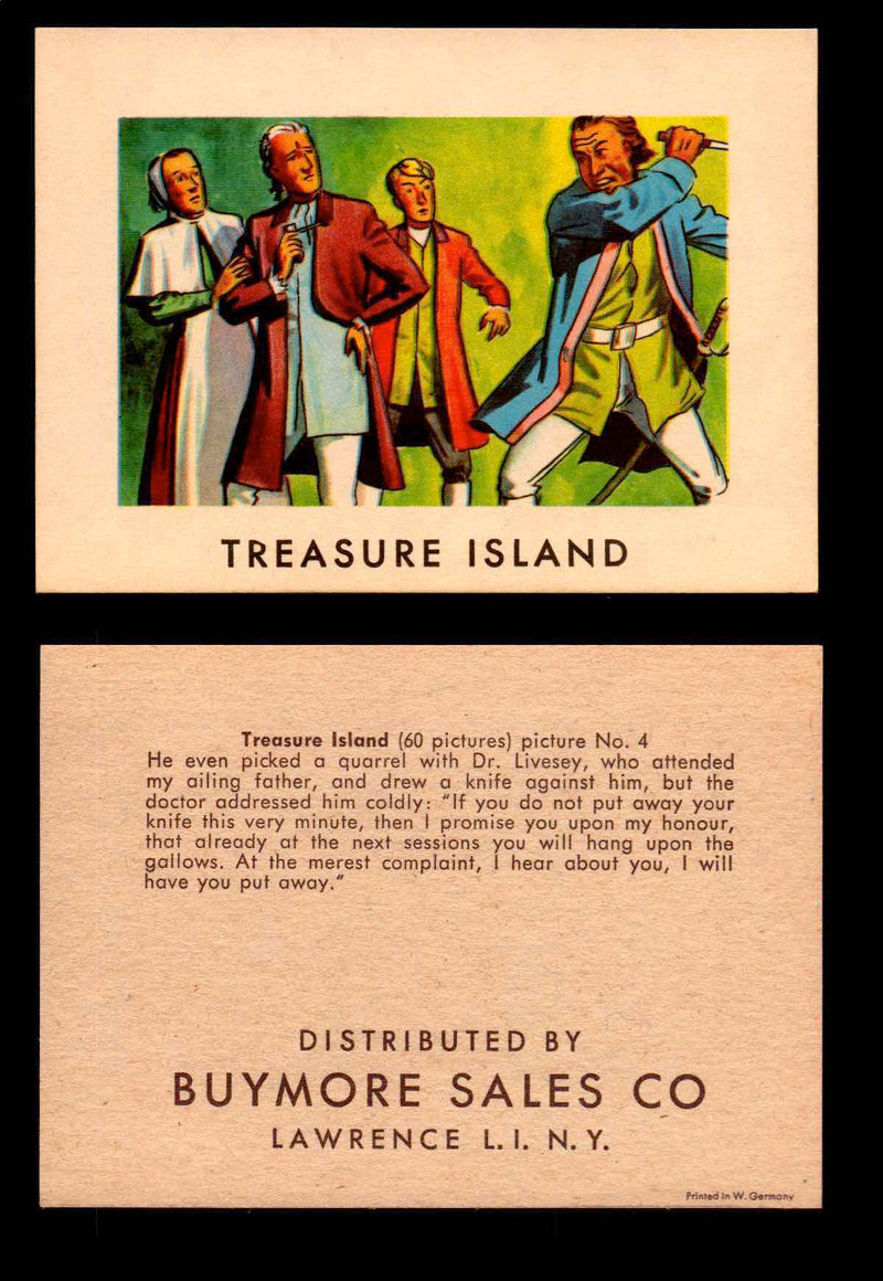 Treasure Island Buymore Sales 1960 Vintage Trading Cards You Pick Singles   - TvMovieCards.com