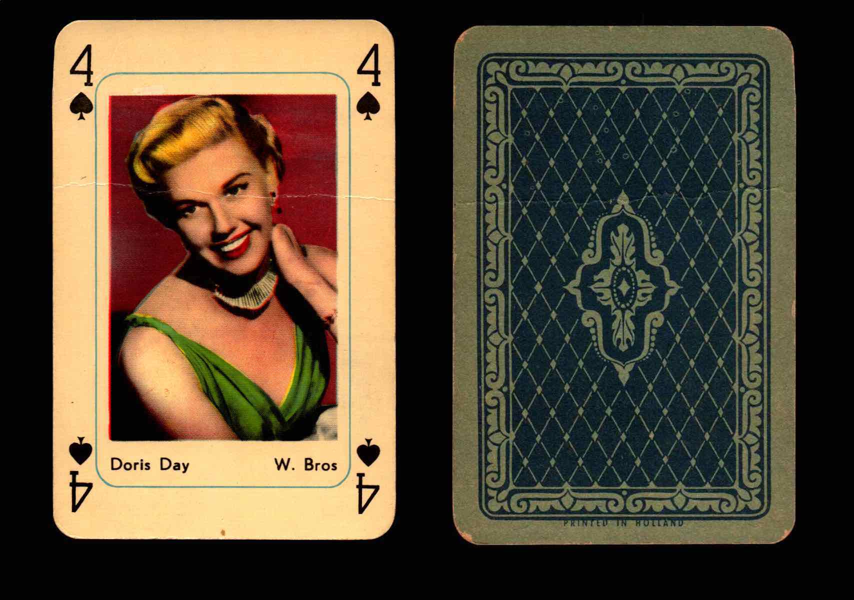 トランプ PIATNIK No.1190 HOLLYWOOD MOVIE STARS Vintage Hollywood Movie Stars Playing Cards You Pick Singles