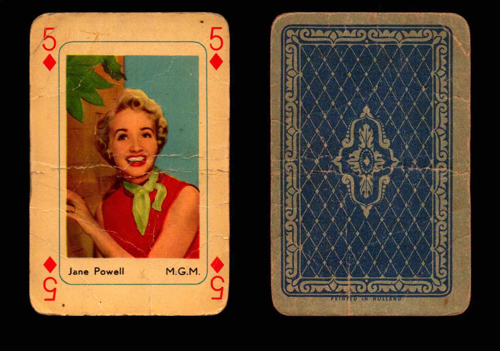Vintage Hollywood Movie Stars Playing Cards You Pick Singles
