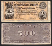 1962 Civil War News A&BC Trading Card You Pick Single Currency $1000 $500 Five Hundred Dollars (Richmond   Feb.y 17th   1864   No. 33546)  - TvMovieCards.com