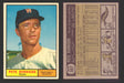 1961 Topps Baseball Trading Card You Pick Singles #500-#589 VG/EX #	507 Pete Burnside - Washington Senators  - TvMovieCards.com
