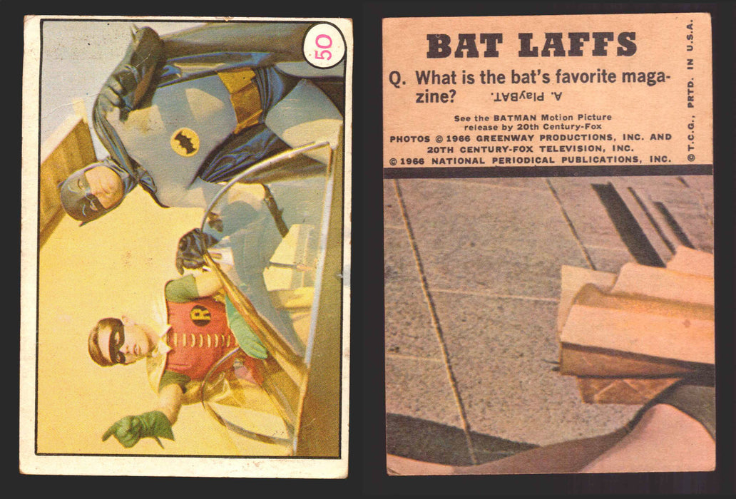 Batman Bat Laffs Vintage Trading Card You Pick Singles #1-#55 Topps 1966 #50  - TvMovieCards.com
