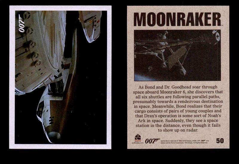 James Bond Archives Spectre Moonraker Movie Throwback U Pick Single Cards #1-61 #50  - TvMovieCards.com