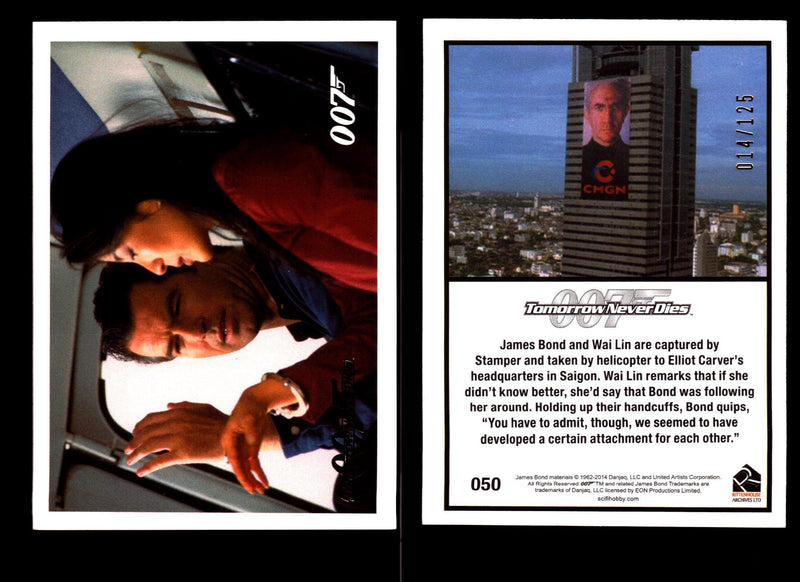 James Bond Archives 2014 Tomorrow Never Dies Gold Parallel Card You Pick Singles #50  - TvMovieCards.com