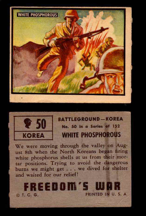 1950 Freedom's War Korea Topps Vintage Trading Cards You Pick Singles #1-100 #50  - TvMovieCards.com