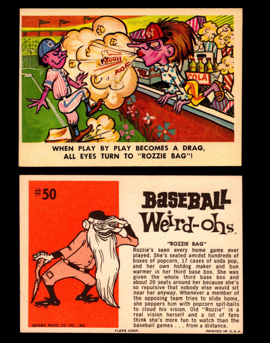 Weird-ohs BaseBall 1966 Fleer Vintage Card You Pick Singles #1-66 #50 Rozzie Bag  - TvMovieCards.com