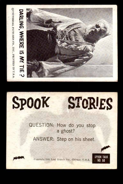 1961 Spook Stories Series 1 Leaf Vintage Trading Cards You Pick Singles #1-#72 #50  - TvMovieCards.com