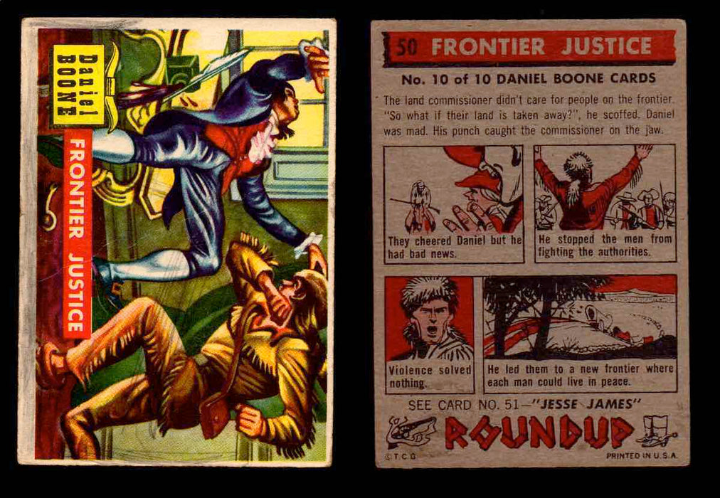 1956 Western Roundup Topps Vintage Trading Cards You Pick Singles #1-80 #50  - TvMovieCards.com
