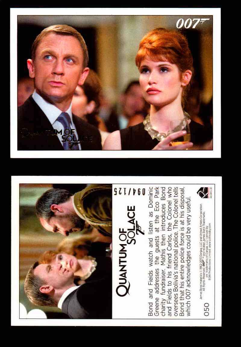 James Bond Archives Quantum of Solace Gold Parallel You Pick Single Cards #1-90 #50  - TvMovieCards.com