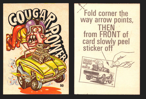 1970 Odd Rods All Stars Sticker Trading Card Donruss #1-#66 You Pick Singles   - TvMovieCards.com