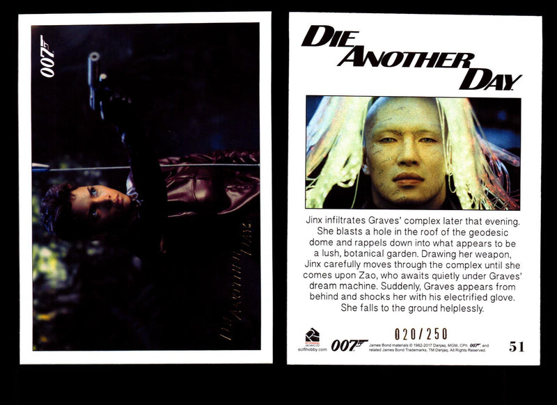 James Bond Archives 2017 Final Edition Die Another Day Gold Parallel Card Single #51  - TvMovieCards.com