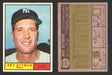1961 Topps Baseball Trading Card You Pick Singles #500-#589 VG/EX #	510 Art Ditmar - New York Yankees  - TvMovieCards.com