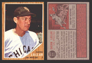 1962 Topps Baseball Trading Card You Pick Singles #500-#598 VG/EX #	514 Sherm Lollar - Chicago White Sox  - TvMovieCards.com