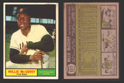 1961 Topps Baseball Trading Card You Pick Singles #500-#589 VG/EX #	517 Willie McCovey - San Francisco Giants  - TvMovieCards.com