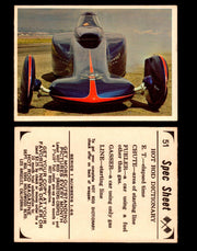 1965 Donruss Spec Sheet Vintage Hot Rods Trading Cards You Pick Singles #1-66 #51  - TvMovieCards.com