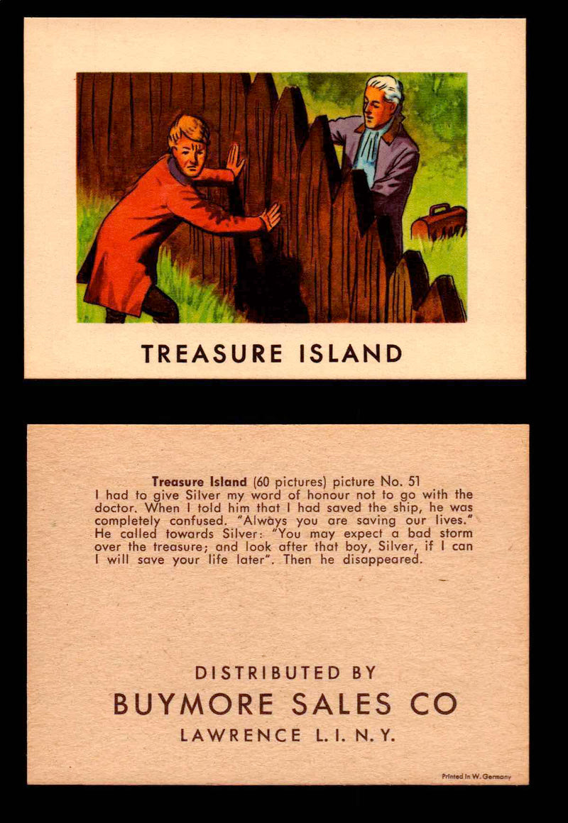 Treasure Island Buymore Sales 1960 Vintage Trading Cards You Pick Singles   - TvMovieCards.com