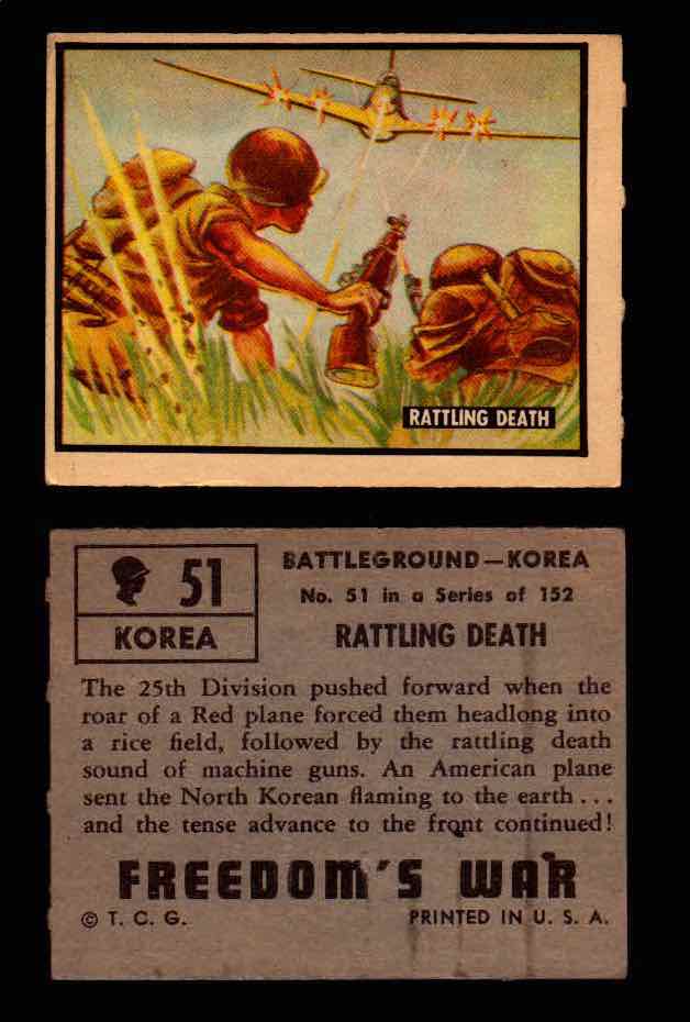 1950 Freedom's War Korea Topps Vintage Trading Cards You Pick Singles #1-100 #51  - TvMovieCards.com