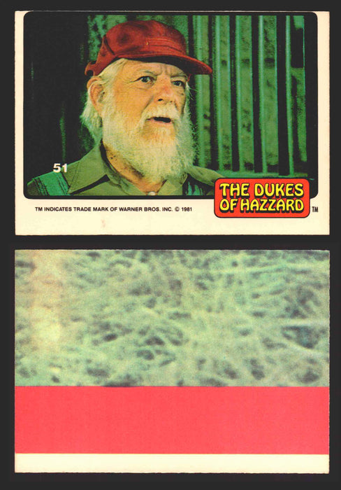 1981 Dukes of Hazzard Sticker Trading Cards You Pick Singles #1-#66 Donruss 51   Jesse Duke  - TvMovieCards.com