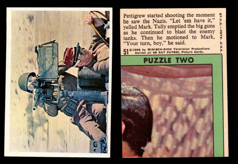 Rat Patrol 1966 Topps Vintage Card You Pick Singles #1-66 #51  - TvMovieCards.com