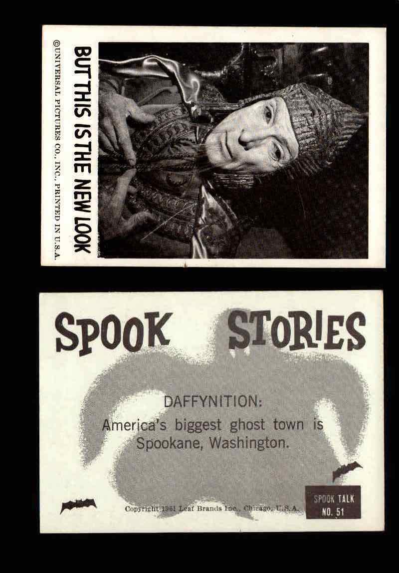 1961 Spook Stories Series 1 Leaf Vintage Trading Cards You Pick Singles #1-#72 #51  - TvMovieCards.com