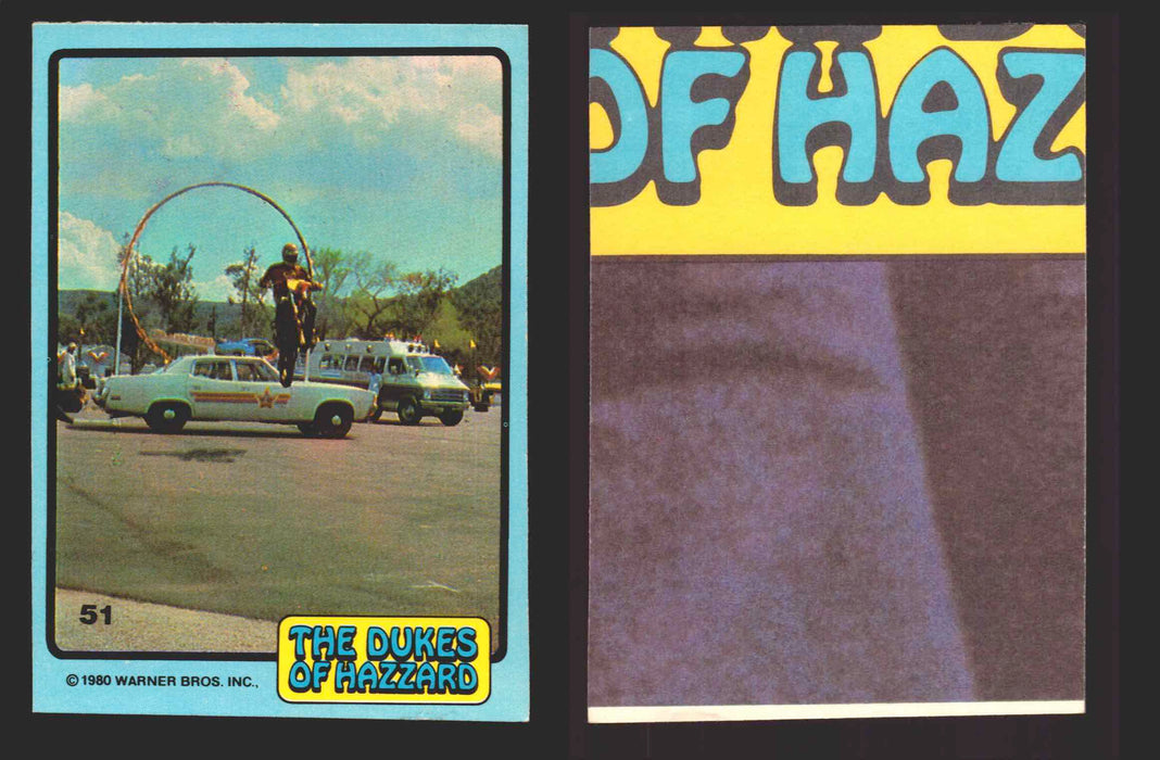1980 Dukes of Hazzard Vintage Trading Cards You Pick Singles #1-#66 Donruss 51   Motorcyclist Jumping Through a Loop  - TvMovieCards.com